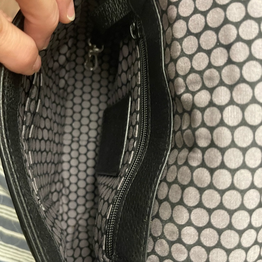 Brighton Black Textured Crossbody Bag - Picture 3 of 4